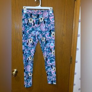 NWOT- LuLaRoe One Size Disney Minnie Mouse Floral Leggings- Limited Edition